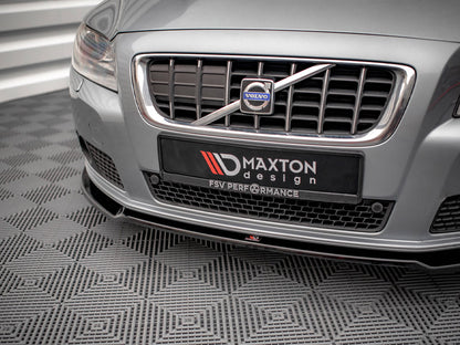 Volvo V70 Mk3 (2007–2013) Front Splitter V.2 Gloss Black – Maxton Design