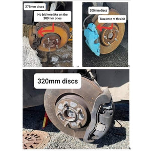 Performance Front Vented Brake Discs Pair 320mm