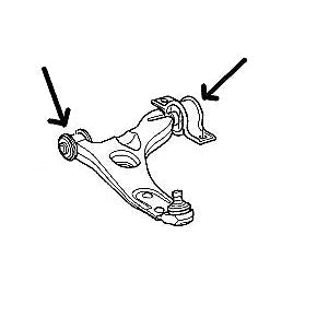 Godflex Volvo V40 Front Suspension Arm Bushes