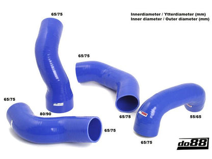 DO88 Silicone Turbo Pressure Hose Kit for Volvo S60 Mk2 / V60 Mk1 / V70 Mk3 / XC70 Mk2 / S80 Mk2 / XC60 Mk1 (KIT155) - 2