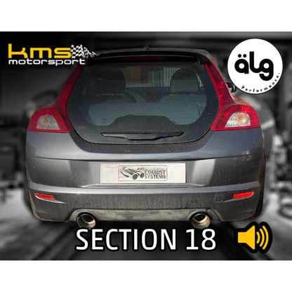 KMS Section 18 Exhaust System - Volvo C30 Pre-Facelift
