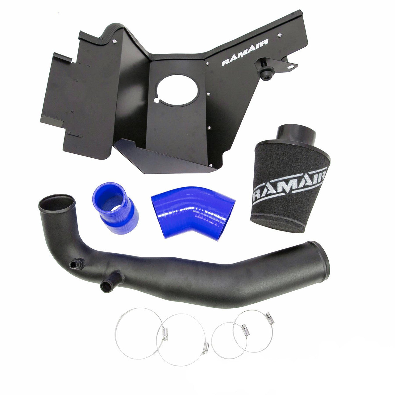 Ford Mustang 2.3 Ecoboost Jet Stream Foam Air Filter Heat Shield Hard Pipe Induction Kit